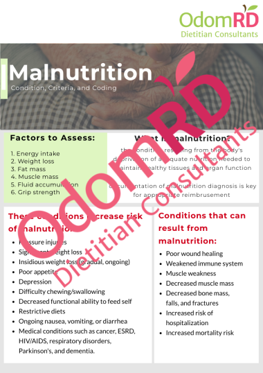 Malnutrition - Condition, Criteria, and Coding 1