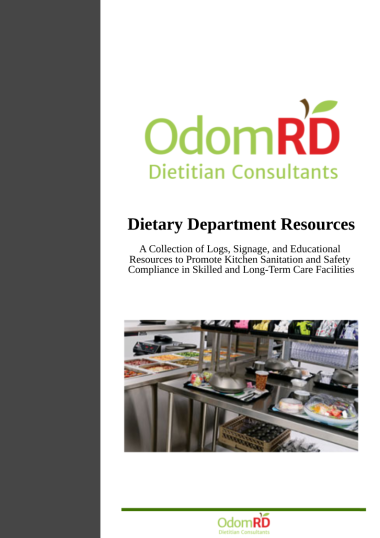 Dietary Department Resource Packet 1